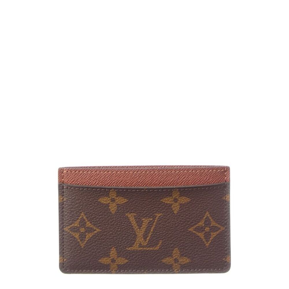 Louis Vuitton Brown Monogram Canvas Card Holder (Authentic Pre-Loved)